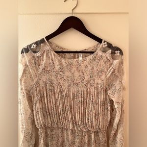 Free People Cream/Beige MIDI Dress